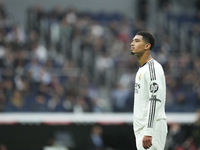 Jude Bellingham central midfield of Real Madrid and England during the La Liga match between Real Madrid CF and CA Osasuna at Estadio Santia...