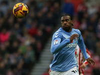 Coventry City's Haji Wright looks at a ball in motion during the Sky Bet Championship match between Sunderland and Coventry City at the Stad...