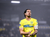 RKC forward Oskar Zawada plays during the match between RKC and NEC at the Mandemakers Stadium in Waalwijk, Netherlands, on November 9, 2024...