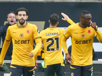 Pablo Sarabia of Wolves salutes the fans during the Premier League match between Wolverhampton Wanderers and Southampton at Molineux in Wolv...