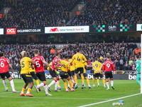 Action occurs in the Wolves goal area during the Premier League match between Wolverhampton Wanderers and Southampton at Molineux in Wolverh...