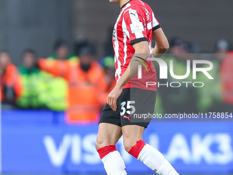 Jan Bednarek of Southampton is in action during the Premier League match between Wolverhampton Wanderers and Southampton at Molineux in Wolv...