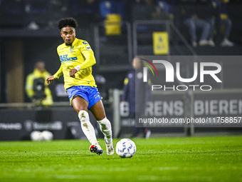 RKC defender Godfried Roemeratoe plays during the match between RKC and NEC at the Mandemakers Stadium in Waalwijk, Netherlands, on November...