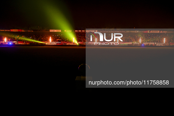 During the match RKC - NEC at the Mandemakers Stadium for the 2024-2025 season in Waalwijk, Netherlands, on November 9, 2024. 