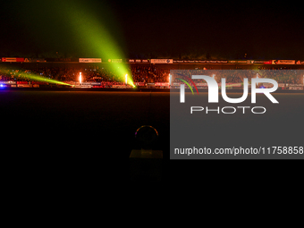 During the match RKC - NEC at the Mandemakers Stadium for the 2024-2025 season in Waalwijk, Netherlands, on November 9, 2024. (