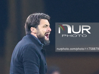 Russell Martin manages Southampton during the Premier League match between Wolverhampton Wanderers and Southampton at Molineux in Wolverhamp...