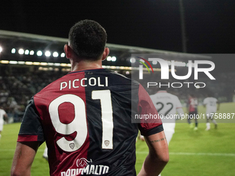 Roberto Piccoli (#91 Cagliari Calcio) participates in the Serie A TIM match between Cagliari Calcio and AC Milan in Italy on November 9, 202...