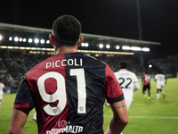 Roberto Piccoli (#91 Cagliari Calcio) participates in the Serie A TIM match between Cagliari Calcio and AC Milan in Italy on November 9, 202...