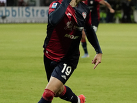 Nadir Zortea (#19 Cagliari Calcio) celebrates during the Serie A TIM match between Cagliari Calcio and AC Milan in Italy on November 9, 2024...