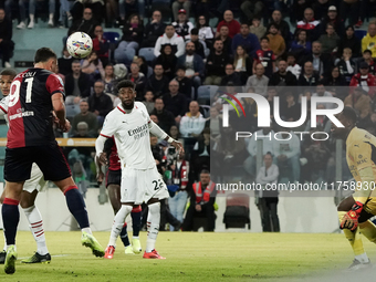 Roberto Piccoli (#91 Cagliari Calcio) participates in the Serie A TIM match between Cagliari Calcio and AC Milan in Italy on November 9, 202...