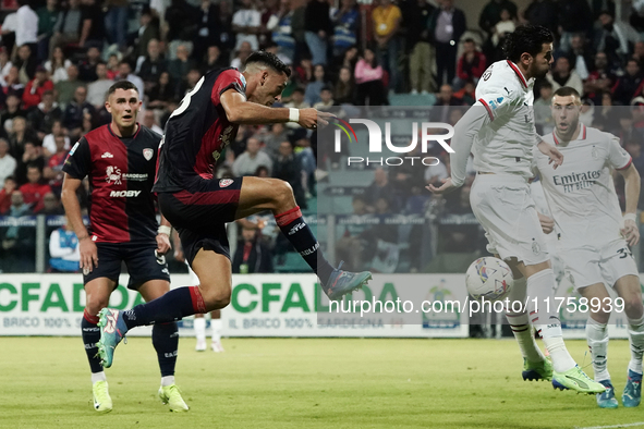 During the Serie A TIM match between Cagliari Calcio and AC Milan in Italy on November 9, 2024, 