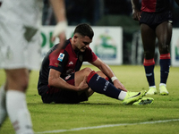 Roberto Piccoli (#91 Cagliari Calcio) participates in the Serie A TIM match between Cagliari Calcio and AC Milan in Italy on November 9, 202...