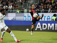 Tommaso Augello (#27 Cagliari Calcio) participates in the Serie A TIM match between Cagliari Calcio and AC Milan in Italy on November 9, 202...