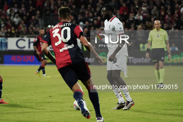 During the Serie A TIM match between Cagliari Calcio and AC Milan in Italy, on November 9, 2024, 