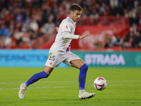 Inigo Pena of CD Eldense participates in the LaLiga Hypermotion match between Granada CF and CD Eldense at Nuevo Los Carmenes Stadium in Gra...