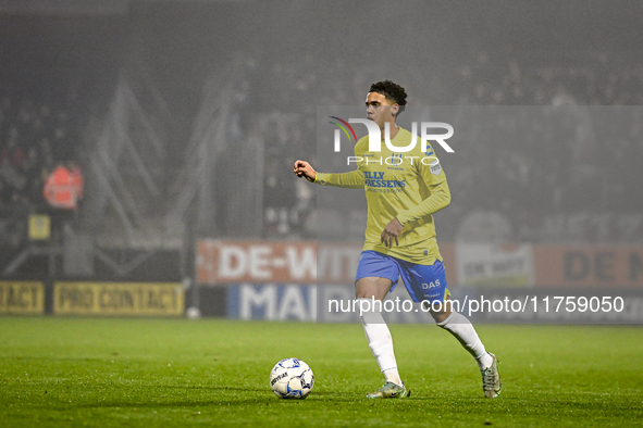 RKC forward Richonell Margaret plays during the match between RKC and NEC at the Mandemakers Stadium in Waalwijk, Netherlands, on November 9...