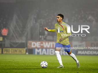 RKC forward Richonell Margaret plays during the match between RKC and NEC at the Mandemakers Stadium in Waalwijk, Netherlands, on November 9...