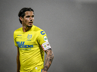 RKC forward Oskar Zawada plays during the match between RKC and NEC at the Mandemakers Stadium in Waalwijk, Netherlands, on November 9, 2024...