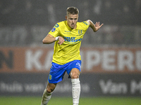 RKC defender Dario van de Buijs plays during the match between RKC and NEC at the Mandemakers Stadium in Waalwijk, Netherlands, on November...