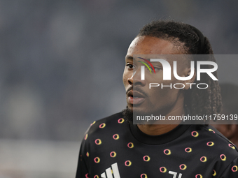 Khephren Thuram participates in the Serie A 2024-2025 match between Juventus and Torino in Turin, Italy, on November 9, 2024. (