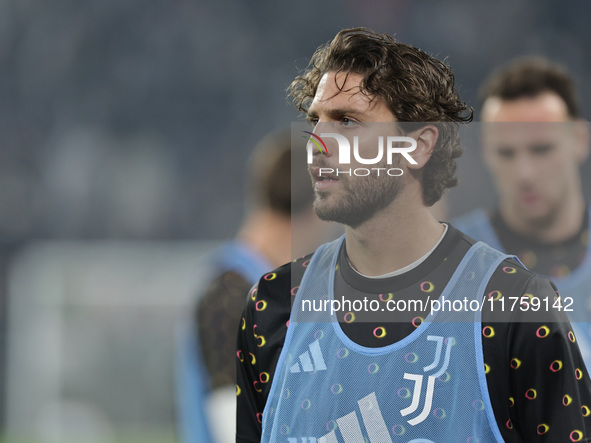 Manuel Locatelli participates in the Serie A 2024-2025 match between Juventus and Torino in Turin, Italy, on November 9, 2024. 