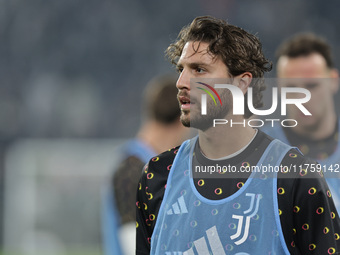 Manuel Locatelli participates in the Serie A 2024-2025 match between Juventus and Torino in Turin, Italy, on November 9, 2024. (