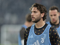 Manuel Locatelli participates in the Serie A 2024-2025 match between Juventus and Torino in Turin, Italy, on November 9, 2024. (