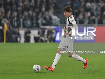 Nicolo Savona participates in the Serie A 2024-2025 match between Juventus and Torino in Turin, Italy, on November 9, 2024. (