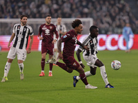 Timothy Weah participates in the Serie A 2024-2025 match between Juventus and Torino in Turin, Italy, on November 9, 2024. (