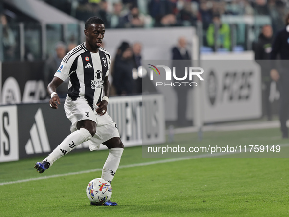 Timothy Weah participates in the Serie A 2024-2025 match between Juventus and Torino in Turin, Italy, on November 9, 2024. 