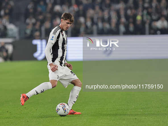 Nicolo Savona participates in the Serie A 2024-2025 match between Juventus and Torino in Turin, Italy, on November 9, 2024. 