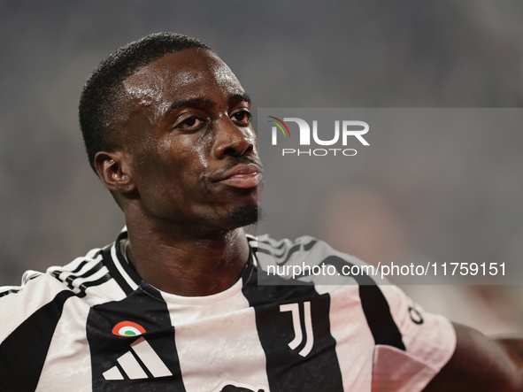 Timothy Weah participates in the Serie A 2024-2025 match between Juventus and Torino in Turin, Italy, on November 9, 2024. 