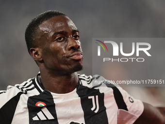 Timothy Weah participates in the Serie A 2024-2025 match between Juventus and Torino in Turin, Italy, on November 9, 2024. (