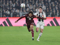 Sa?l Coco participates in the Serie A 2024-2025 match between Juventus and Torino in Turin, Italy, on November 9, 2024. (