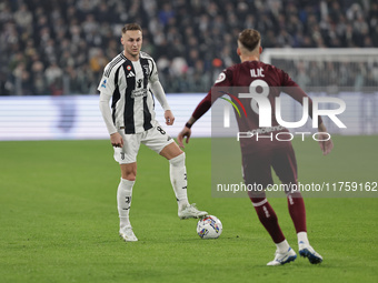 Teun Koopmeiners participates in the Serie A 2024-2025 match between Juventus and Torino in Turin, Italy, on November 9, 2024 (