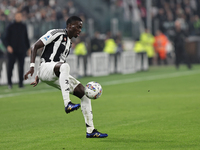 Timothy Weah participates in the Serie A 2024-2025 match between Juventus and Torino in Turin, Italy, on November 9, 2024. (