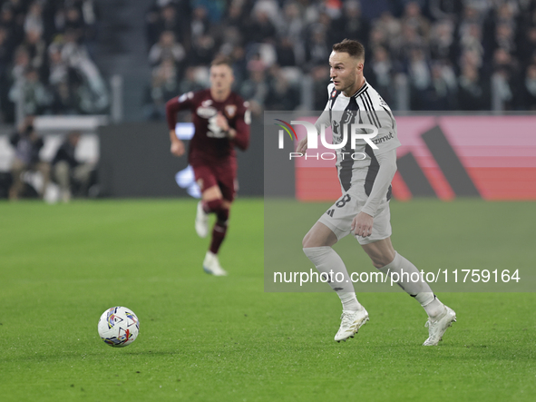 Teun Koopmeiners participates in the Serie A 2024-2025 match between Juventus and Torino in Turin, Italy, on November 9, 2024 