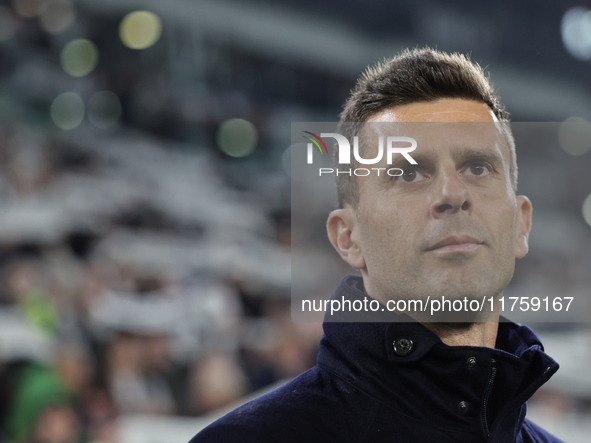 Thiago Motta participates in the Serie A 2024-2025 match between Juventus and Torino in Turin, Italy, on November 9, 2024. 