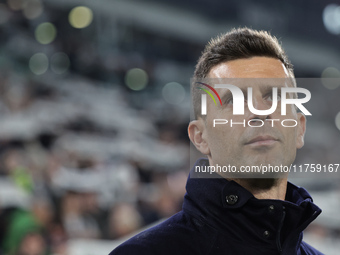 Thiago Motta participates in the Serie A 2024-2025 match between Juventus and Torino in Turin, Italy, on November 9, 2024. (