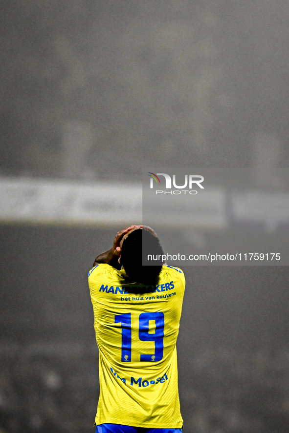 RKC forward Richonell Margaret plays during the match between RKC and NEC at the Mandemakers Stadium in Waalwijk, Netherlands, on November 9...