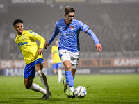 RKC forward Richonell Margaret and NEC midfielder Mees Hoedemakers play during the match between RKC and NEC at the Mandemakers Stadium in W...