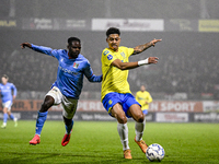 NEC defender Brayann Pereira and RKC forward Richonell Margaret are present during the match between RKC and NEC at the Mandemakers Stadium...