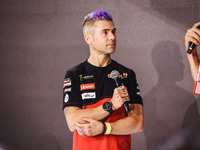 Alvaro Bautista attends the 110th edition of the EICMA Milan Motorcycle Show at Rho Fiera Milano in Milan, Italy, on November 8, 2024. (