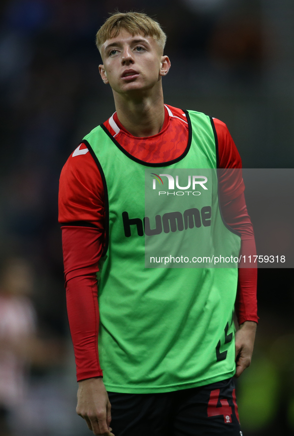 Tom Watson of Sunderland participates in the Sky Bet Championship match between Sunderland and Coventry City at the Stadium Of Light in Sund...