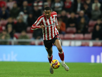 Wilson Isidor of Sunderland plays during the Sky Bet Championship match between Sunderland and Coventry City at the Stadium Of Light in Sund...