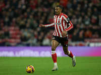 Wilson Isidor of Sunderland plays during the Sky Bet Championship match between Sunderland and Coventry City at the Stadium Of Light in Sund...