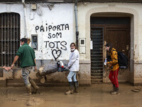 Flooding follows storm DANA in the Valencia town of Paiporta, Spain, on November 8, 2024. (