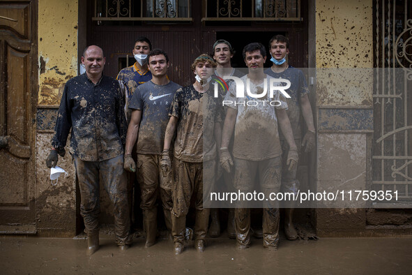 Flooding follows storm DANA in the Valencia town of Paiporta, Spain, on November 8, 2024. 