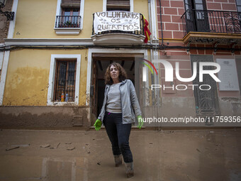 Flooding follows storm DANA in the Valencia town of Paiporta, Spain, on November 8, 2024. (