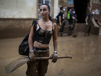 Flooding follows storm DANA in the Valencia town of Paiporta, Spain, on November 8, 2024. (